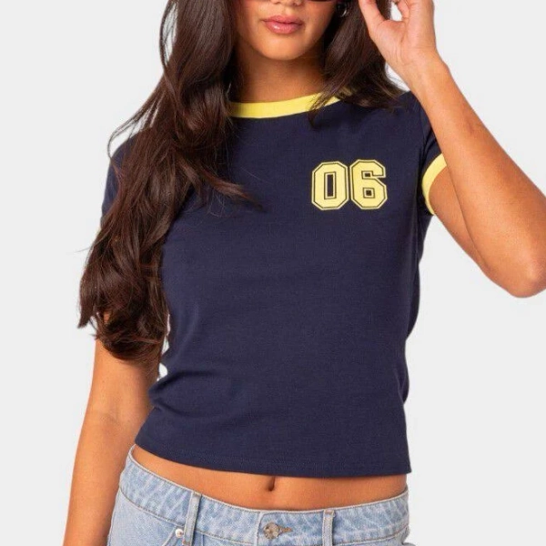 Edikted Women's Kassidy Contrast T Shirt
