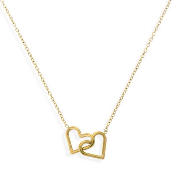 18K Gold Plated Stainless Steel Waterproof Eternal Connection Necklace