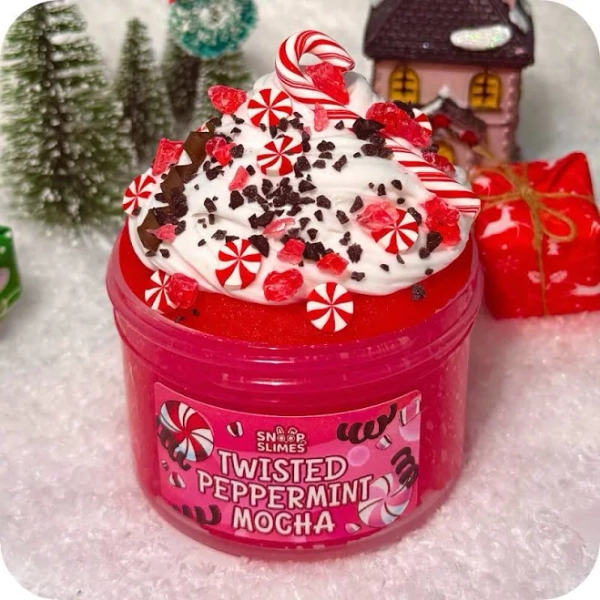 Twisted Peppermint Mocha Slime | Snoopslimes