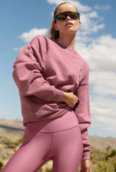 Alo Yoga Tops Nwt Alo Yoga Accolade Crew Neck Pullover Espresso