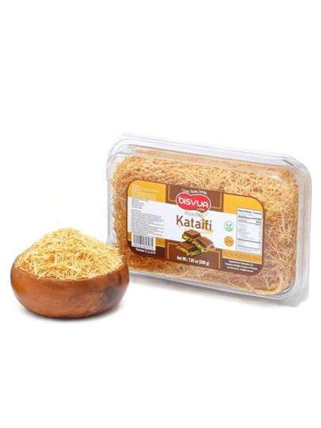 BISVUA Premium Roasted Kataifi 200g (7.1 Oz) \U2013 Golden Toasted Shredded Fillo Dough For Dubai Chocolate Bars, Pistachio Cream Recipes, Kunafa, Knafeh &Amp; Crunchy Dessert Creations