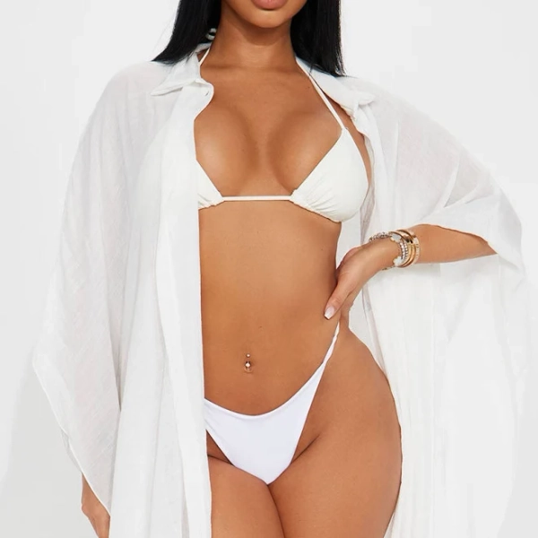 Fashion Nova Megan Swim Cover Up Kimono