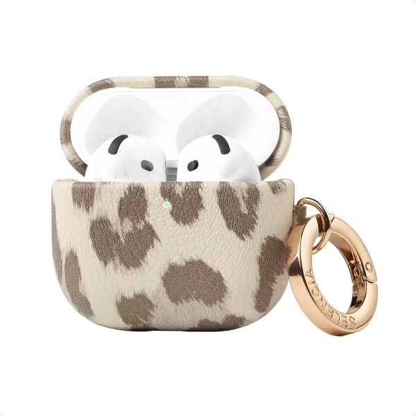 Sabi Case voor de Apple AirPods 4 - Panterprint - Soft Ivory