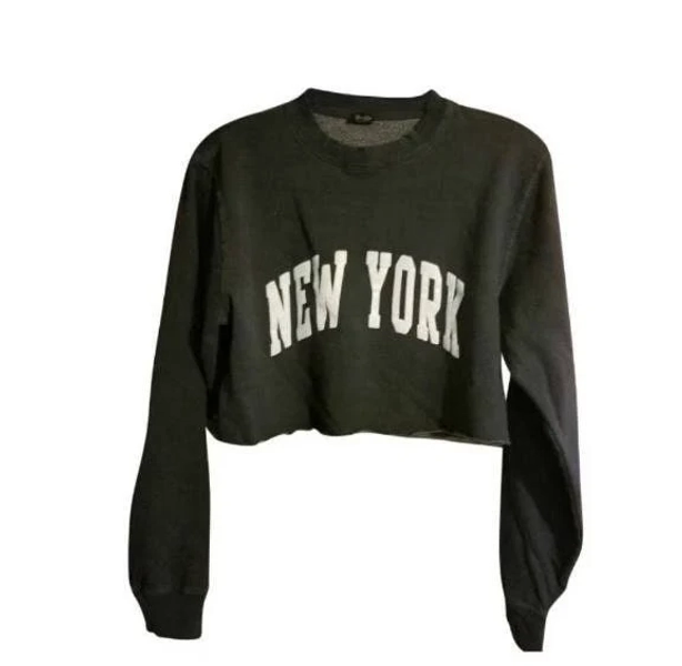 Brandy Melville John Galt Lily New York Cropped Sweatshirt
