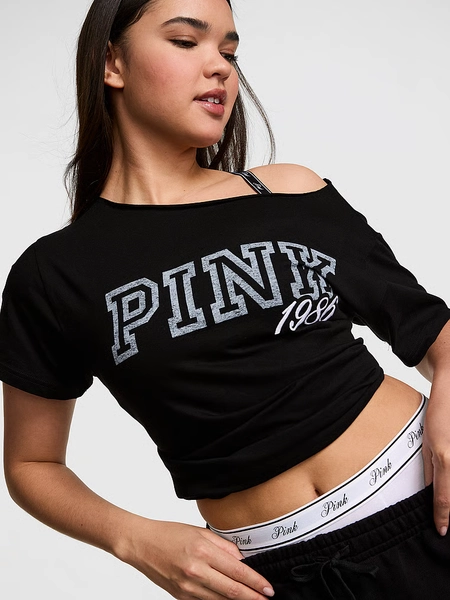 Campus Cotton™ Off-The-Shoulder Tee