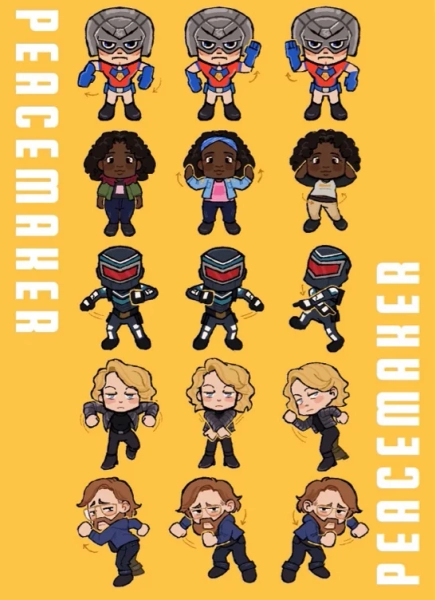 Peacemaker Dance Sticker Sheet