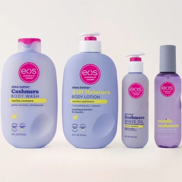 Eos Vanilla Cashmere Shower Essentials
