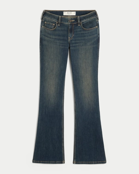 Low-Rise Stretch Bootcut Jeans