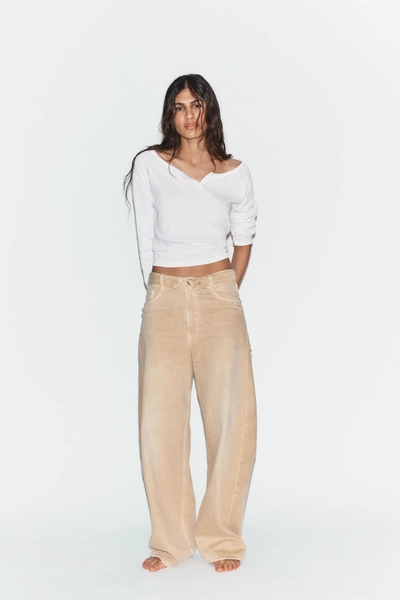 TRF MID-RISE FOLDED WAIST JEANS