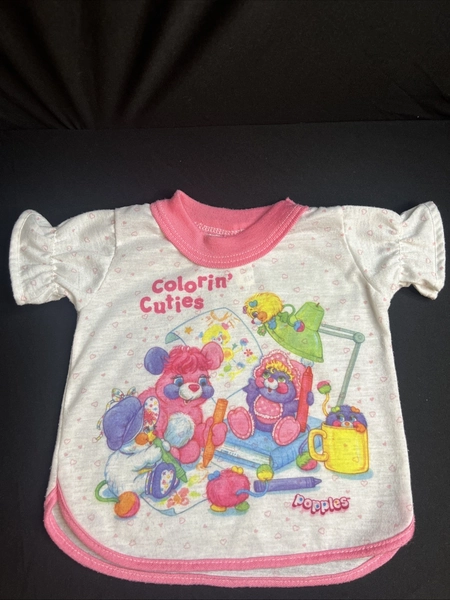 Vintage Popples Night Shirt Nighty For Baby Or Doll - Bates Jama