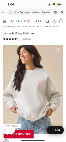 Jesus Is King Pullover