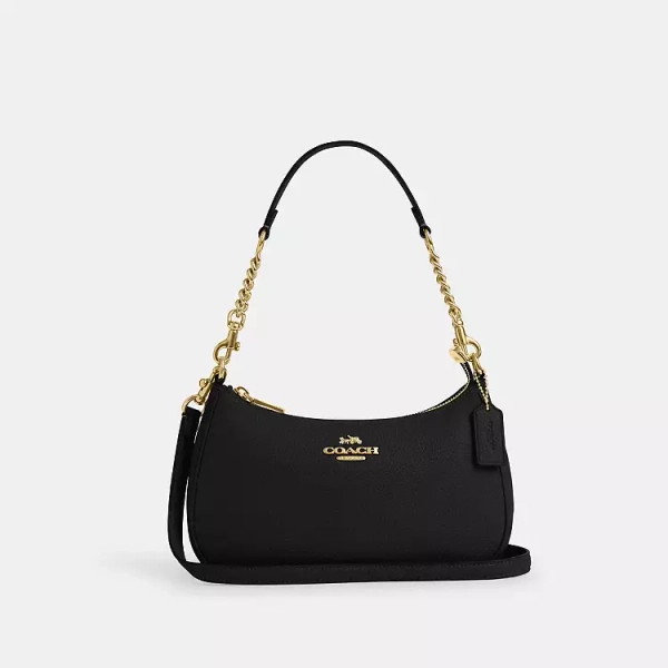 Gold/Black Teri Shoulder Bag