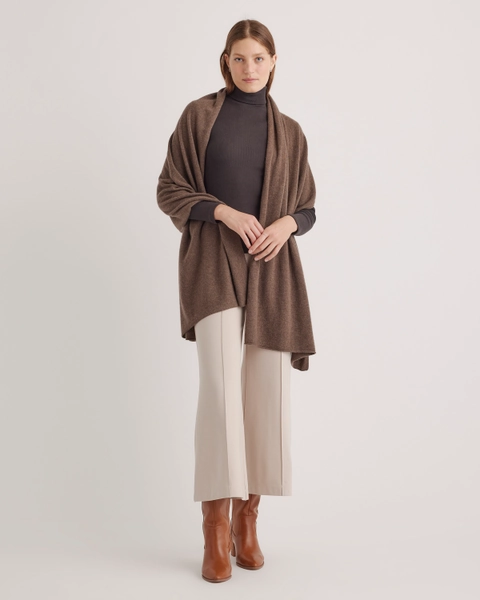 Cashmere Wrap | Quince in Brown