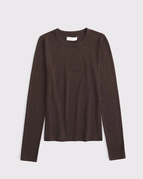 Long-Sleeve Cozy Lounge Knit Tee