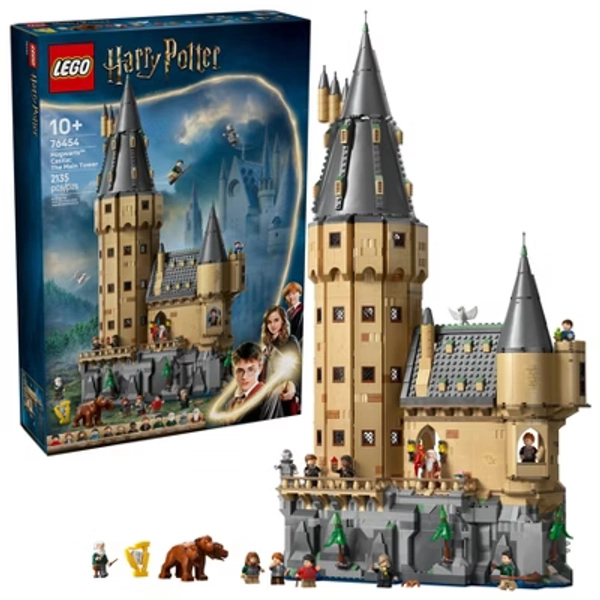 LEGO Harry Potter Hogwarts Castle: The Main Tower Building Kit with 12 Minifigures 76454