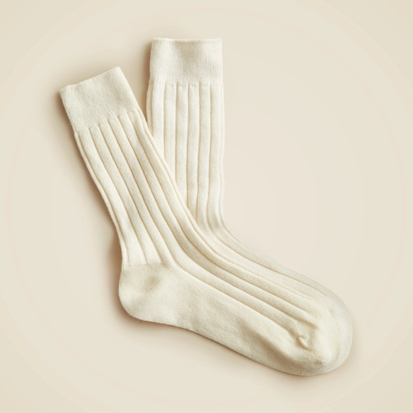 Cashmere-blend trouser socks