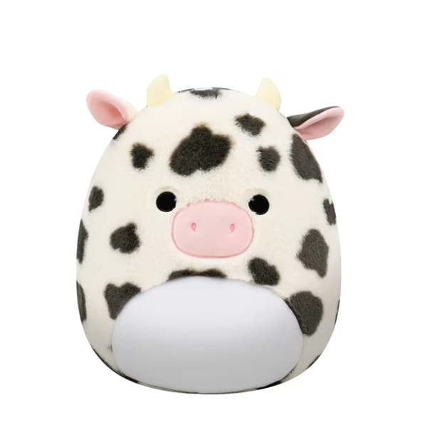 Squishmallows FuzzAMallow Official 16 inch Colin the Black And White Spotted Cow - Child's Ultra Soft Stuffed Plush Toy