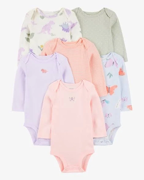 Carter's Baby Girls Long-Sleeve Original Bodysuits