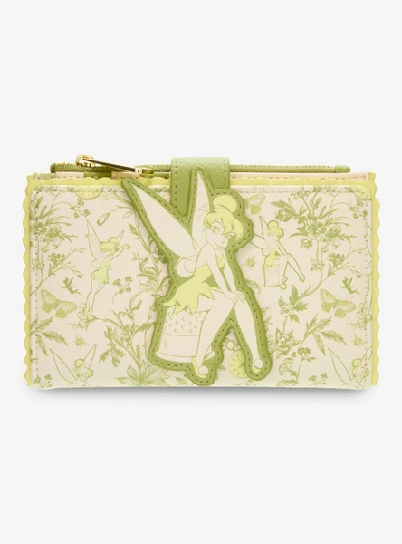 Loungefly Disney Peter Pan Tinker Bell Floral Allover Print Wallet - BoxLunch Exclusive