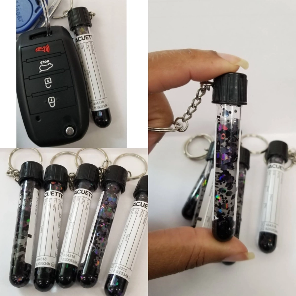 Glitter Phlebotomy Keychain