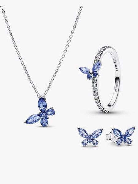 Winter Blue Butterfly Jewelry Set | Sterling silver | Pandora US