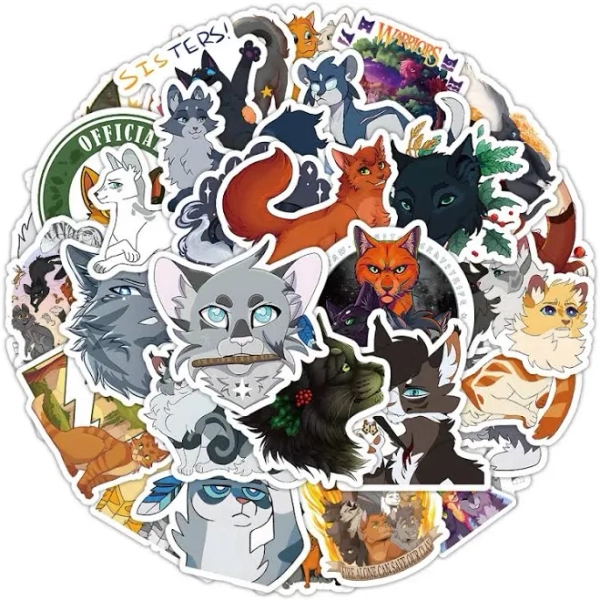 10/50/100PCA Warriors Cats Waterproof Cartoon Stickers DIY Decoration Notebook Mobile Guitar