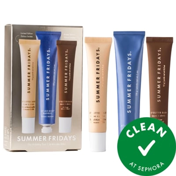 Summer Fridays The Holiday Trio Set with Lip Butter Balm in Hot Cocoa & Toasted Marshmallow