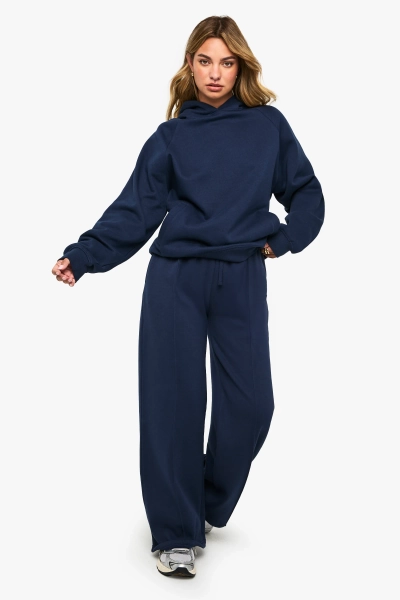 Tall Pintuck Detail Deep Waistband Wide Leg Jogger