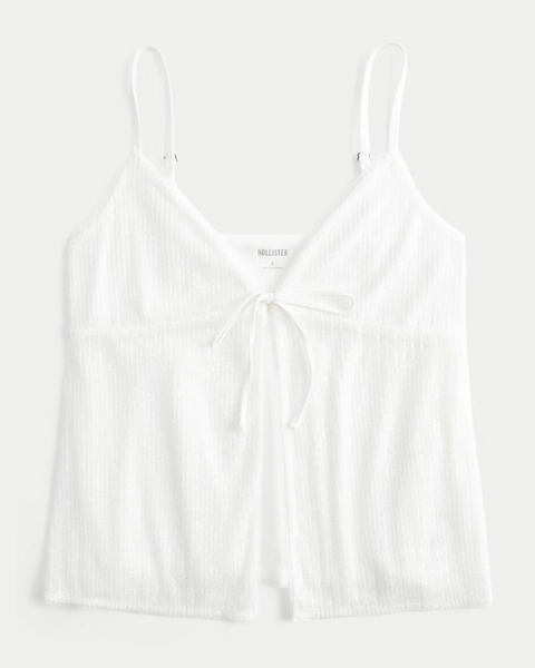 Sequin Flyaway Babydoll Cami