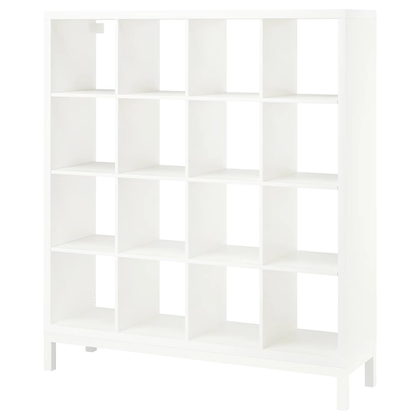 KALLAX Shelving unit with underframe - white/white 147x164 cm (57 7/8x64 5/8 ")