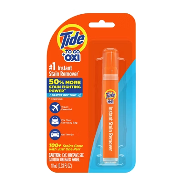 Tide To Go Stain Remover Pen - 1ct/ 0.33 fl oz: Bleach-Free, Not For Leather, Fresh Scent