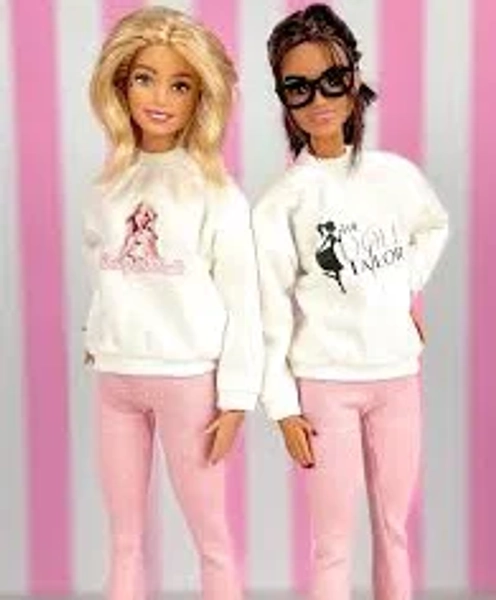 Delightful Dolls Sweatshirt , #ddsquad and The doll Tailor Sweaters for Barbie dolls