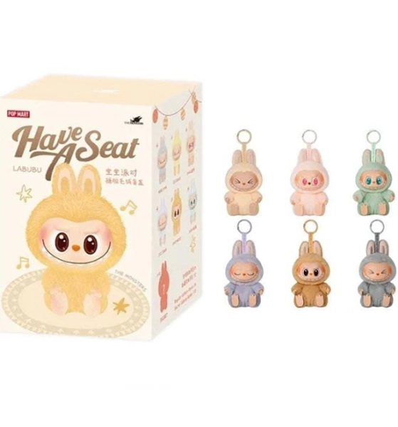 Pop Mart Labubu The Monsters Plush Keychain Doll - Cute & Collectible Generation 2 / Single Blind Box