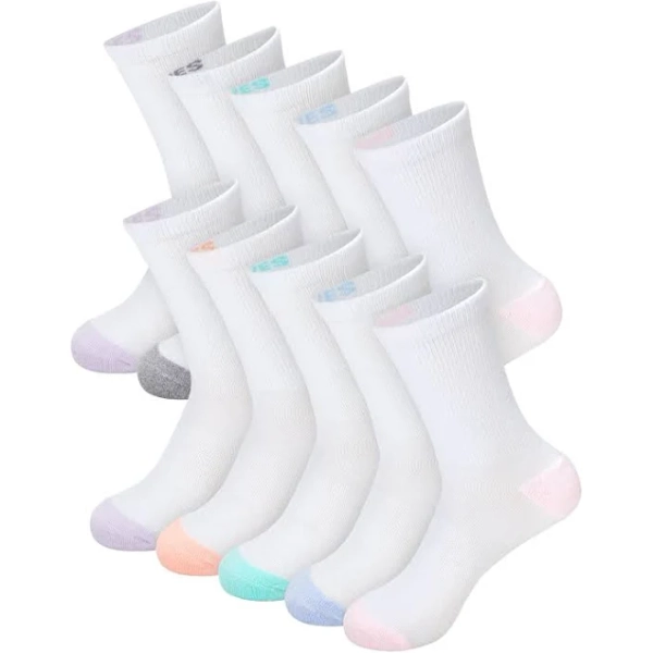 Hanes Women's Moves X-Temp Cushion Crew Socks (10-Pairs)