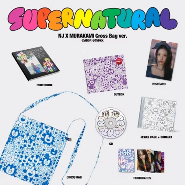 NewJeans - 'Supernatural' NJ X MURAKAMI (Cross Bag ver.) (Target Exclusive, CD)