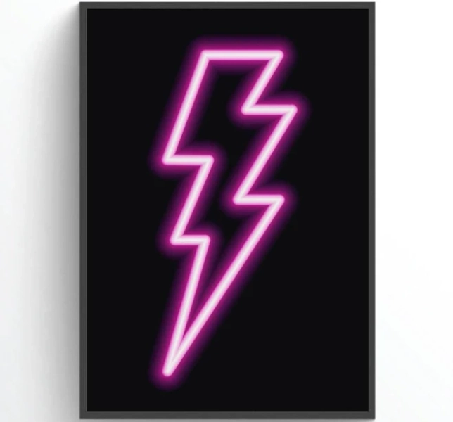 Trending Teen Room Decor, Neon Art Prints, Pink Neon, Gift for her, Dorm decor, New home gift