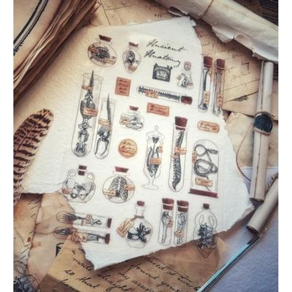 Ancient Anatomy Transparent Stickers