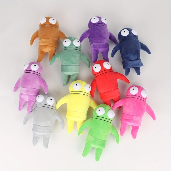[Cute Plushies] 12 Colors Repo Duck Plush Monsters | Soft Fabric Cute Anime & Game Character Plushies with Big Eyes, 12 Vibrant Colors for Easter Birthday Party Decorations, Gifts for Gamers & Anime Lovers, Collectible Plushies
