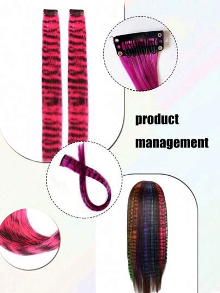 Leopard Print Mixed Color Wig Extensions Y2K Street Style, Claw Clips, Hair Claws, Clips For Hair, Hair Slide, Hair Barrettes, School Stuff