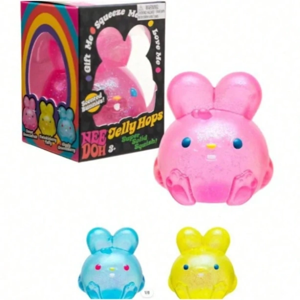 Adorable Bunny Rabbit Squishy Fidget Toy, Portable Stress & Anxiety Relief Squeeze Toy For Kids & Adults,