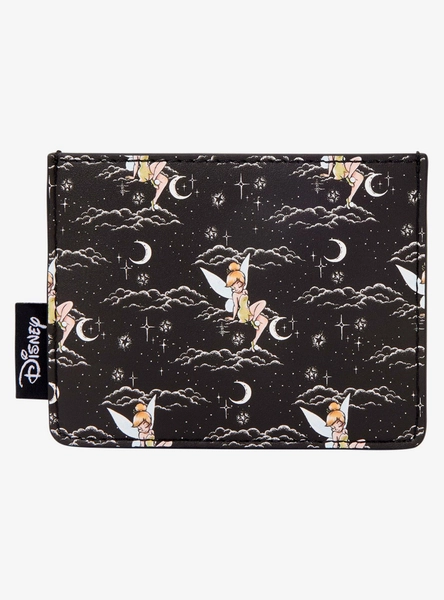Loungefly Disney Peter Pan Tinker Bell Stars Allover Print Cardholder