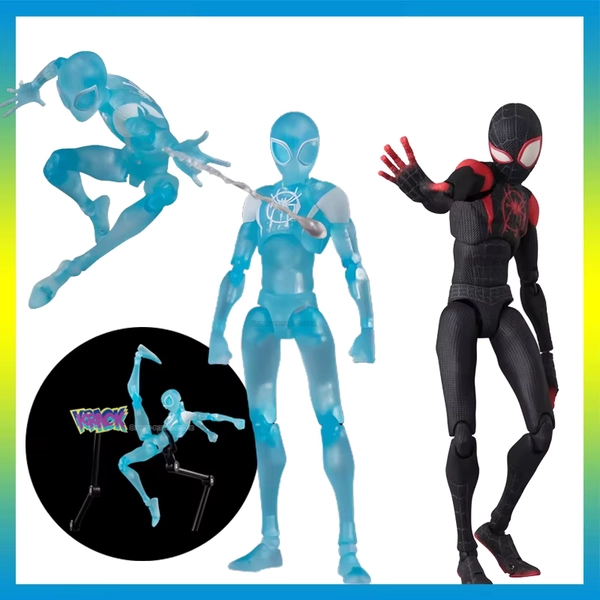 Anime Invisible Spider Man Miles Morales Action Figures Transparent Spiderman Movable Figurines Statues Model Doll Collectibles - AliExpress 26