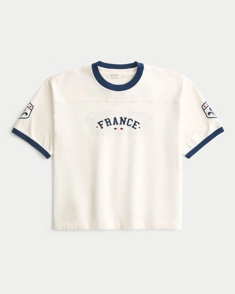 Super Boxy Heavyweight France Graphic Tee