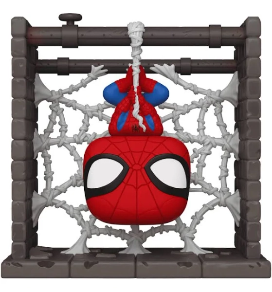 Funko Pop! Deluxe Marvel Spider-Man Webbed Figure