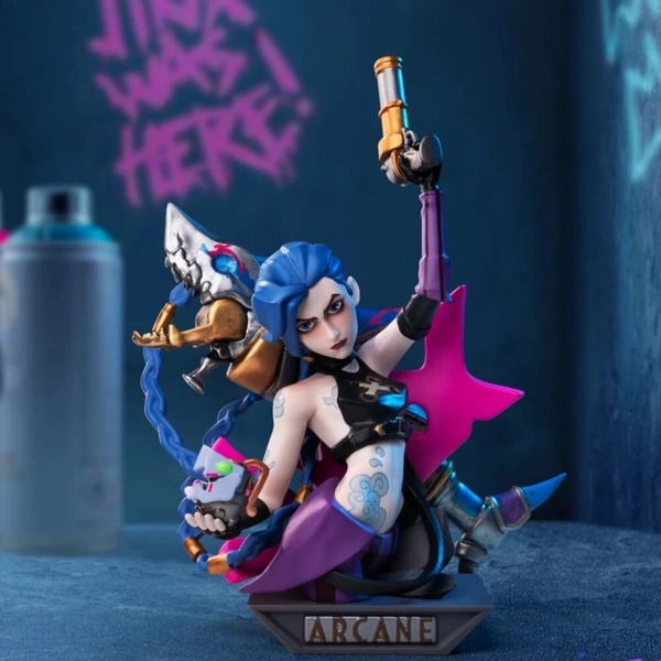 POP MART X League of Legends Arcane Figure Series Blind Box Figure Toy -【JINX】