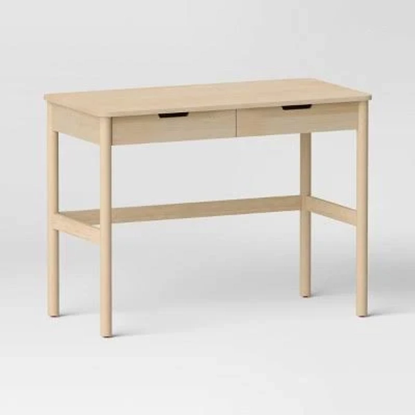 Room Essentials Scandi Desk with Drawers Natural