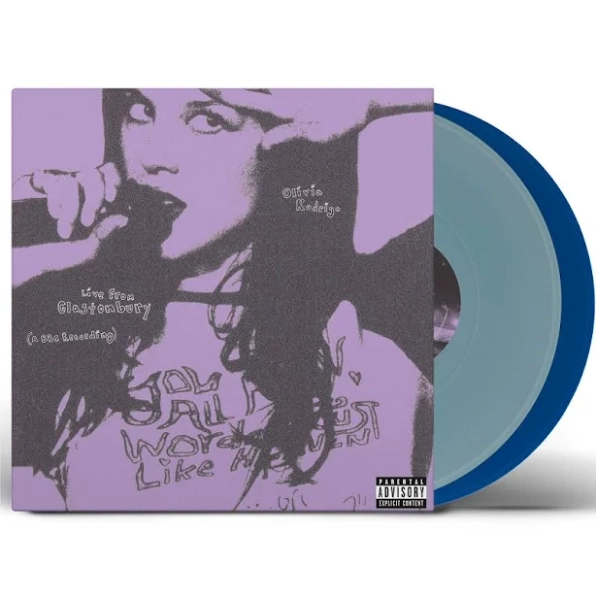 Olivia Rodrigo Live from Glastonbury A BBC Recording Light Blue & Cobalt Vinyl 2 LP