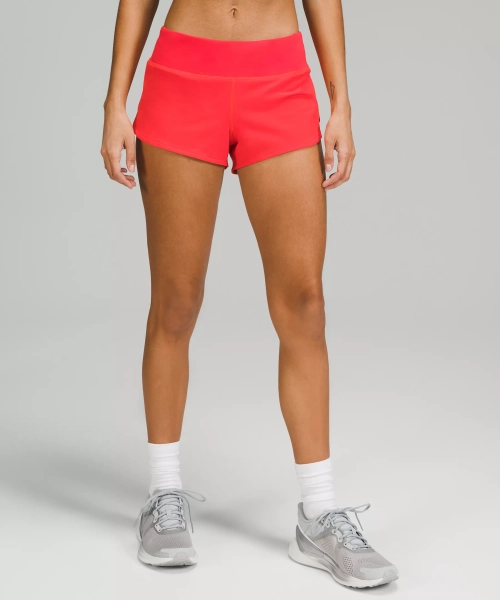 Speed Up Low-Rise Lined Short 2.5" - Carnation Red - 8