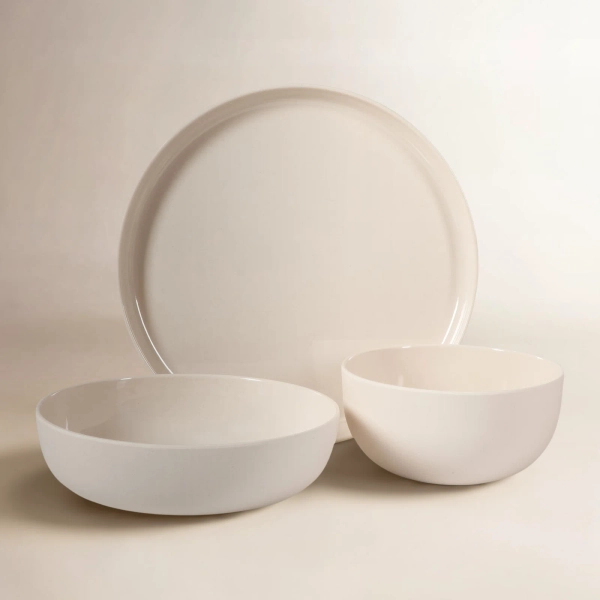 Gibson Home Candy Skies 12 Piece Unbreakable Wheat Straw Melamine Plates and Bowls Dinnerware Set - Outdoor, Camping, & Everyday Use - Matte Exterior/Shiny Interior  & Reviews | Birch Lane
