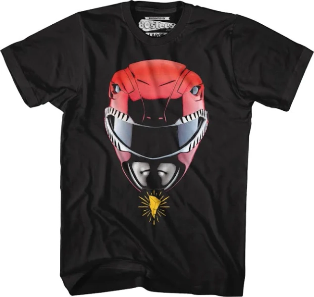 Mighty Morphin Power Rangers Red Ranger Helmet T-Shirt